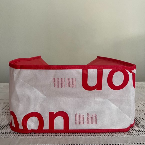 Lululemon red & white large reusable tote bag - Picture 7 of 7